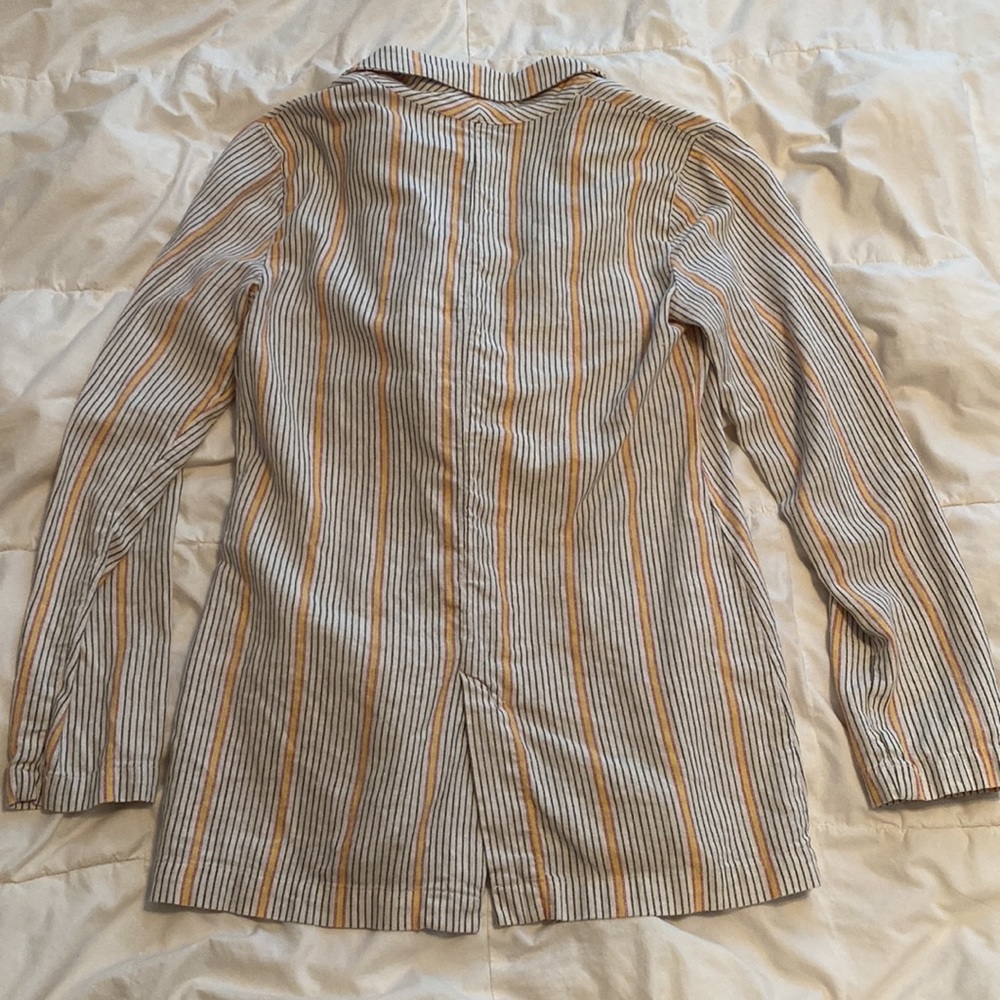 Linen Blend Wild Fable Lightweight Double Breasted Blazer Jacket Size XS - Picture 2 of 10